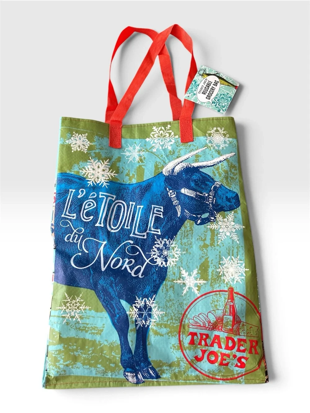 Trader Joe’s 2024 Washington DC and Reusable Grocery Tote Bag - Red/Blue Accents